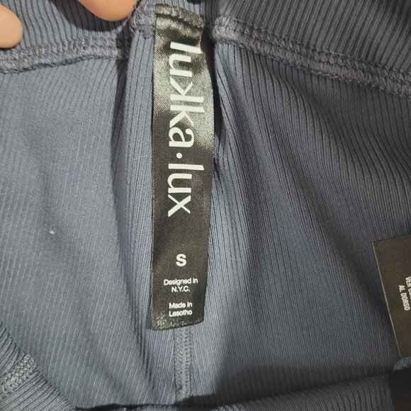 NEW Lukka Lux Ribbed S Legging With Moisture-Wicking // 25PT - Picture 5 of 8